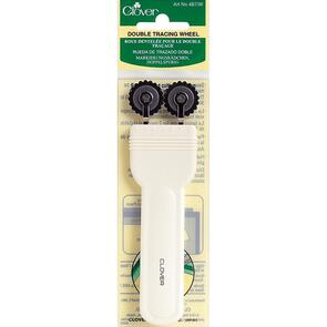 Clover Double Tracing Wheel - Serrated Edge
