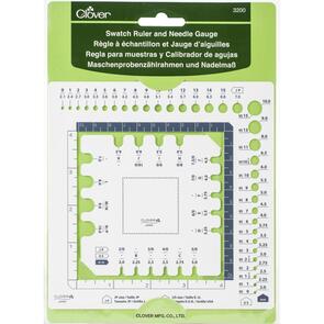 Clover Swatch Ruler & Needle Gauge
