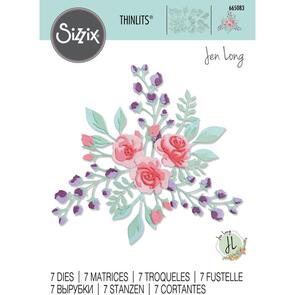 Sizzix Thinlits Die Set 7PK - Floral Layers #2