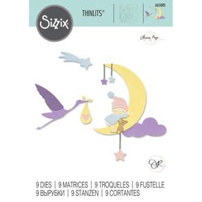 Sizzix Thinlits Die Set 9PK - Lunar Baby