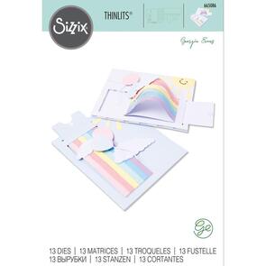 Sizzix Thinlits Die Set 13PK - Rainbow Slider Card