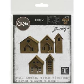 Sizzix Tim Holtz Thinlits Dies By  16/Pkg Paper Village