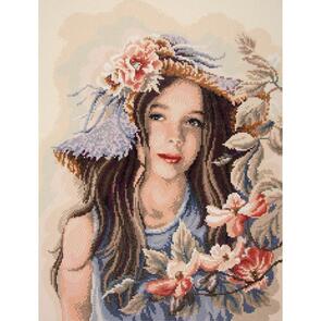 Vervaco Diamond Art Kit - Little Girl With Hat 20"X26"