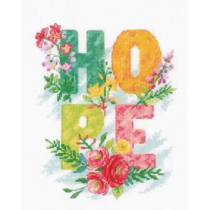 Vervaco Counted Cross Stitch Kit 8"X10" Hope