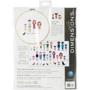 Dimensions Cross Stitch Kit - All In The Family (Customize!)