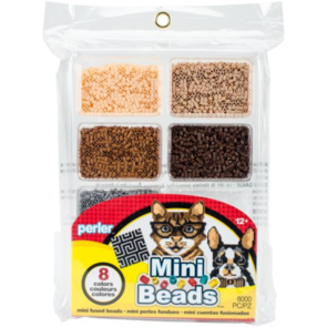 Perler Mini Beads Fused Bead Tray 8,000/Pkg - Neutral