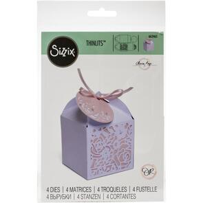 Sizzix Thinlits Dies By Olivia Rose 4/Pkg - Decorative Favor Box