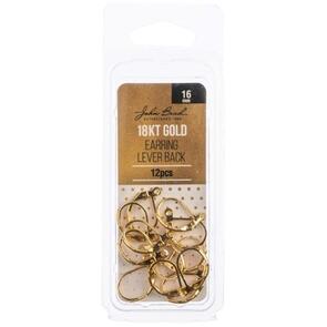 John Bead Earring Lever Back 16mm 12/Pkg