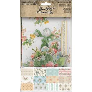 Idea-Ology Tim Holtz Worn Wallpaper Scraps 49/Pkg