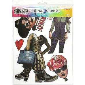 Ranger Ink Dyan Reaveley's Dylusions Collage Sheets 24/Pkg - Set 3
