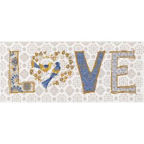 Design Works Counted Cross Stitch Kit 8"X20" - LOVE