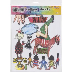 Ranger Ink Dyan Reaveley's Dylusions Collage Sheets 8.5"X11" 24/Pkg Set 4