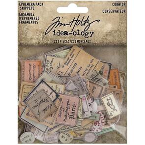 Idea-Ology Tim Holtz Ephemera Snippets 233/Pkg - Curator