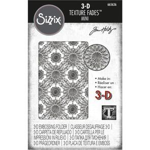 Sizzix Tim Holtz 3-D Texture Fades Embossing Folder - Mini Kaleidoscope