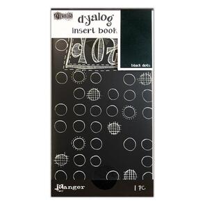 Ranger Ink Dyan Reaveley's Dylusions Dyalog Insert Book - Dots Black
