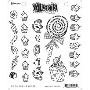 Ranger Ink Dylusions Cling Stamp Collection - Tea Time Treats