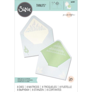 Sizzix Thinlits Dies Set 8/Pkg - Botanical Envelope Liners