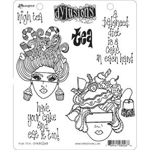 Ranger Ink Dylusions Cling Stamp Collections - High Tea