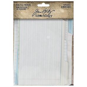 Idea-Ology Tim Holtz  Mini File Folders 8/Pkg