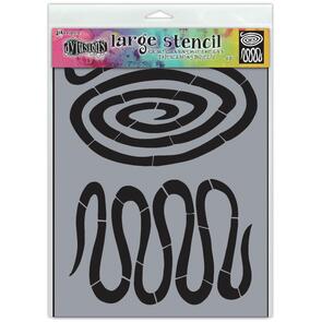 Ranger Ink Dylusions Stencils 9"X12" - Down The Rabbit Hole