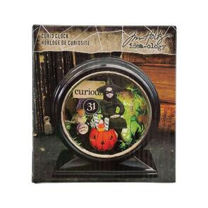 Idea-Ology Tim Holtz Curio Clock - Glossy Black -Halloween