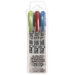 Ranger Ink Tim Holtz Distress Crayon Pearl Set - Holiday Set #3