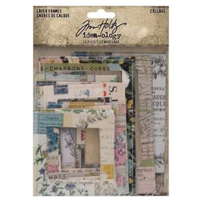 Idea-Ology Tim Holtz Layer Frames 12/Pkg - Collage
