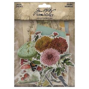 Idea-Ology Tim Holtz Layers Die-Cuts 45/Pkg - Organic