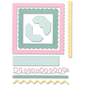 Sizzix Thinlits Dies By Debi Potter 9/Pkg - Fabulous Frames & Borders