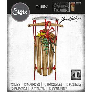 Sizzix Thinlits Die Set 12pk - Vintage Sled by Tim Holtz