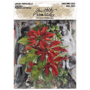 Idea-Ology Tim Holtz Layers + Paper Dolls Die-Cuts 95/Pkg - Christmas
