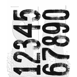 Stampers Anonymous Tim Holtz Cling Stamps 7"X8.5" - Paint By Number