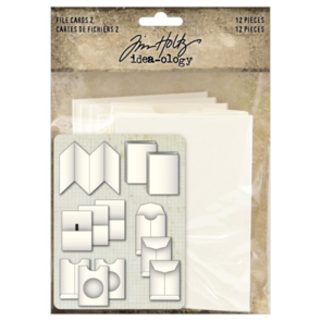 Idea-Ology Tim Holtz Tim Hotlz File Cards 2 - 12 Pieces