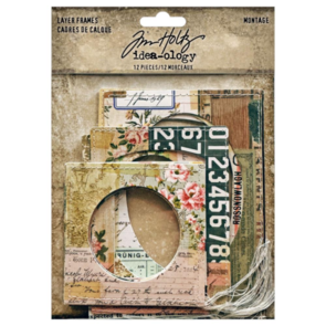Idea-Ology Tim Holtz Idea-ology Layer Frames Montage - 12 Pieces