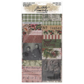 Idea-Ology Tim Holtz - Large Collage Strips - Christmas