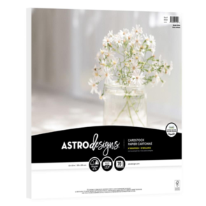 Neenah Astrodesigns 65lb Cardstock Pack 12"X12" 70/Pkg - Bright White