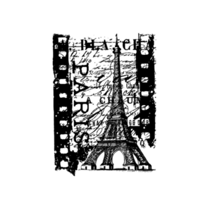 Stampers Anonymous Tim Holtz Cling Stamp 2.5"X3.5" - Paris Film