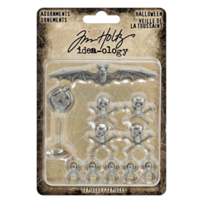 Idea-Ology Tim Hotlz Metal Adornments - Halloween (12/pkg)