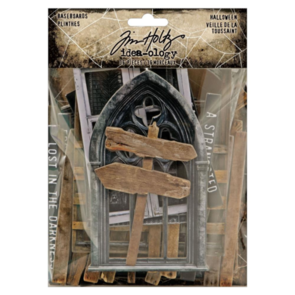 Idea-Ology Tim Holtz Baseboard Frames - Halloween (36/Pkg)