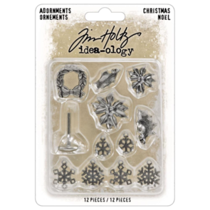 Idea-Ology Tim Holtz Metal Adornments - Christmas