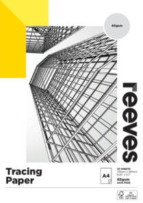 Reeves Tracing Pad 65gsm, 25 sheets