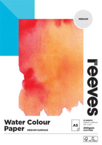 Reeves Watercolour Pad 200gsm, 12 sheets