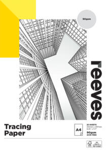 Reeves Tracing Pad 90gsm, 25 sheets