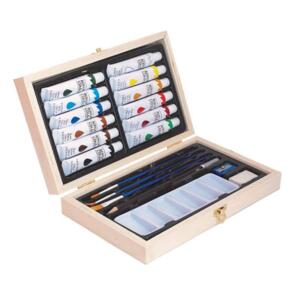 Jasart Acrylic Set - Wooden Box 20pc