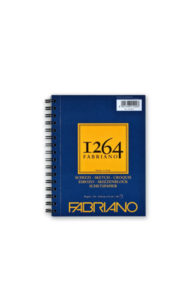 Fabriano 1264 Sketch Pad Spiral (Long Side) 90gsm