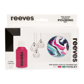 Reeves Pre-Mixed Acrylic Pour Paint Sets - Paisley