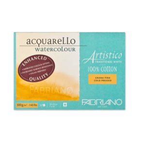 Fabriano Artistico Watercolour Block, 300gsm 20pk 26x36cm