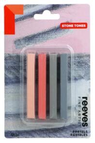 Reeves Fine Artist Pastel Set - Stone Tones Pack/4