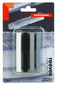 Reeves Fine Artist Pastel Set - Monochrome Pack/4