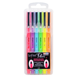 Marvy Le Pen Flex Neon Pens Set Of 6
